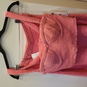Zara 2 peice pink skirt set